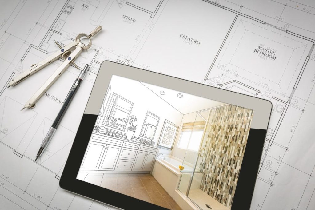 photo of bathroom blueprint - bathroom remodeling services