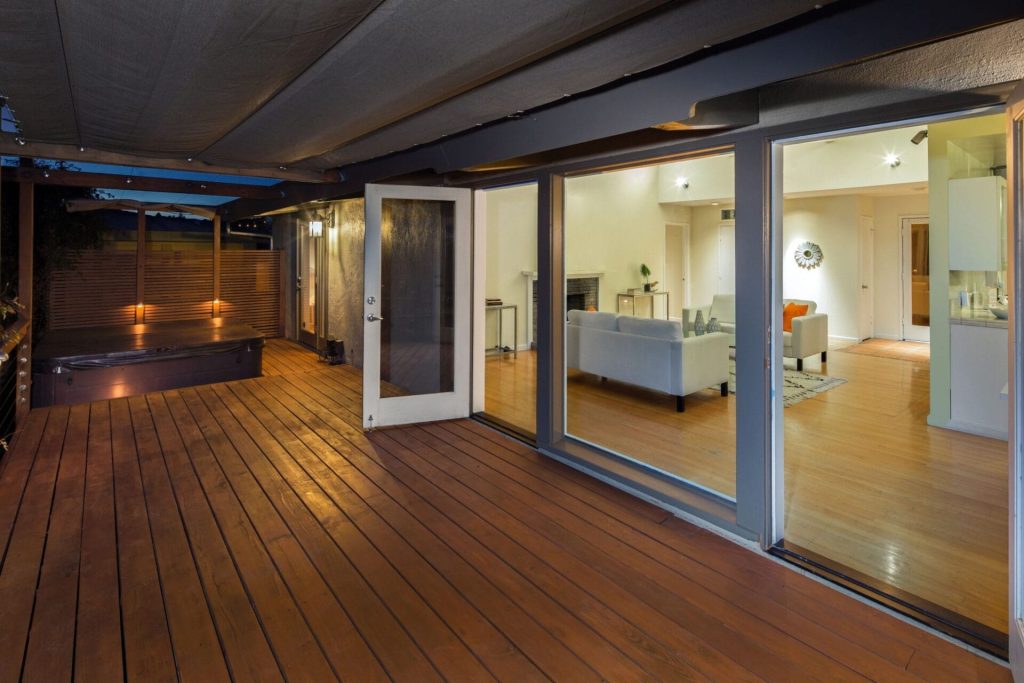 Exterior Custom Deck in The Backyard